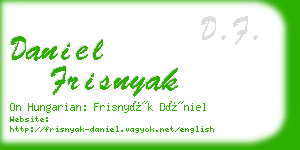 daniel frisnyak business card